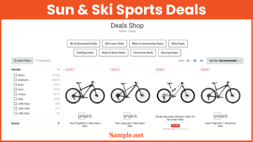 Sun & Ski Sports Deals