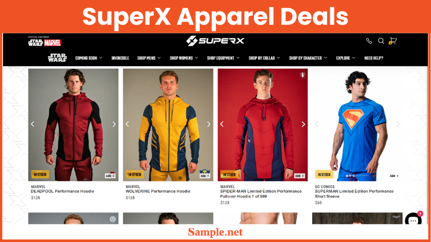 SuperX Apparel Deals