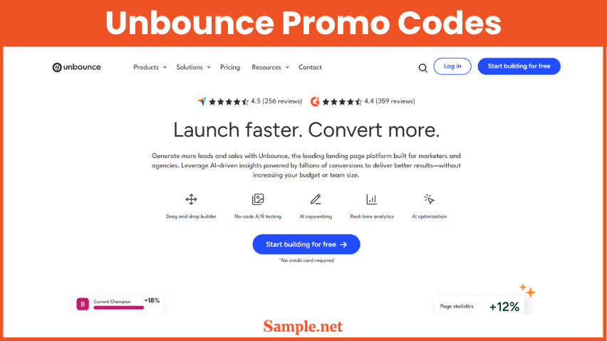 Unbounce Promo Codes